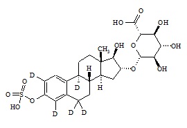Estriol-3-Sulfate-16-α-(beta-D-Glucuronide)-d<sub>5</sub>