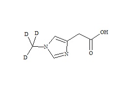 1-Methyl-d<sub>3</sub>-1H-imidazol-4-yl acetic acid