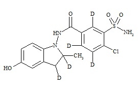 5-Hydroxy Indapamide-d<sub>5</sub>