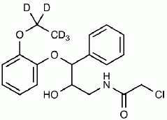 (2RS,3RS)-1-Chloroacetylamino-3-(2-ethoxy-d<sub>5</sub>-phenoxy)-2-hydroxy-3-phenylpropane