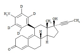 N, N-Didesmethyl Mifepristone-D4