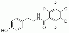 4-Chloro-N-[2-(4-hydroxyphenyl)ethyl]benzamide-d<sub>4</sub>
