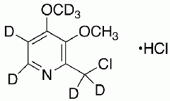 2-Chloromethyl-3,4-dimethoxypyridine-d<sub>7</sub> HCl