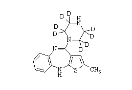 N-Desmethyl Olanzapine-d8