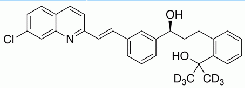 2-[3-(S)-[3-(2-(7-Chloro-2-quinolinyl)ethenyl)phenyl]-3-hydroxypropyl]phenyl-2-propanol-d<sub>6</sub>