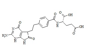 Pemetrexed Impurity (Mixture of Diastereomers) (N-[4-[2-(2-Amino-4,5,6,7-tetrahydro-4,6-dioxo-1H-pyrrolo[2.3-d]-pyrimidi