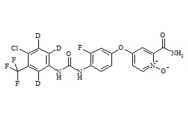 N-Demethyl Regorafenib-d3 N-Oxide