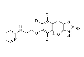 N-Desmethyl rosiglitazone-d4