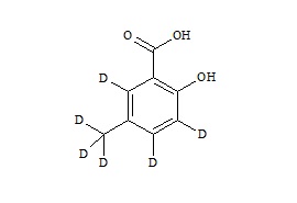 5-Methyl salicylic acid-d<sub>6</sub>