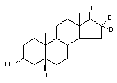 5β-Androstan-3α-ol-17-one-16,16-d<sub>2</sub>
