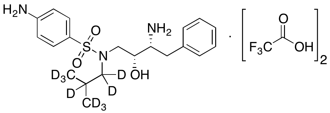 4-Amino-N-((2R,3R)-3-amino-2-hydroxy-4-phenylbutyl)-N-isobutylbenzenesulfonamide-d<sub>9</sub> Bis(2,2,2-trifluoroacetate)