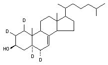 Lathosterol-1,2,5,6α-d<sub>4</sub>