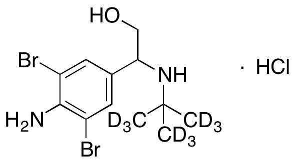 4-Amino-3,5-dibromo- β-[(1,1-dimethylethyl-d<sub>9</sub>)amino]benzeneethanol Hydrochloride