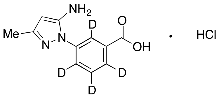 3-(5-Amino-3-methyl-1H-pyrazol-1-yl)-benzoic acid-d<sub>4</sub> hydrochloride