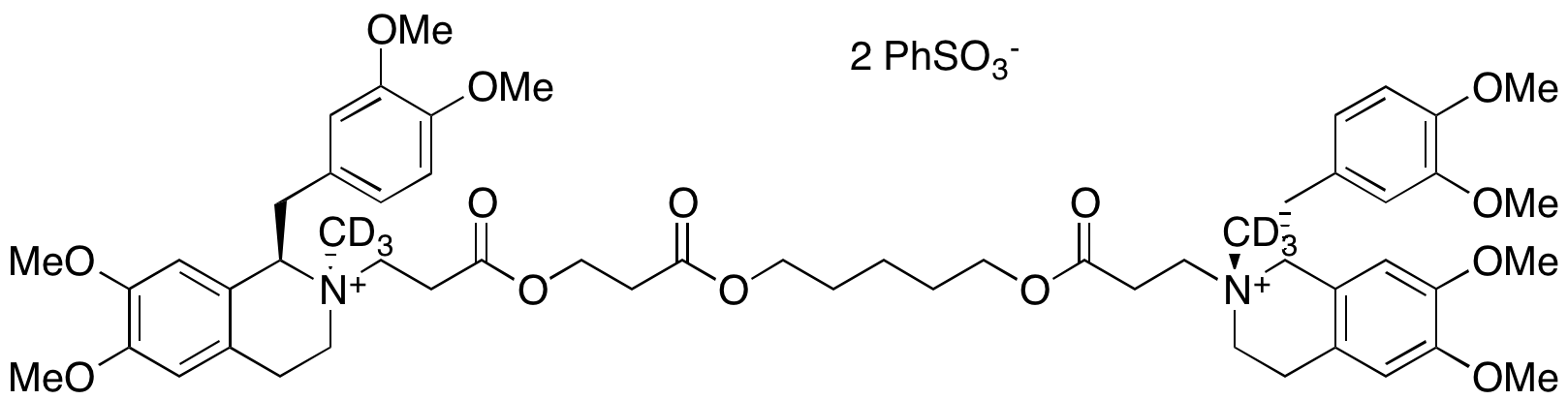Cis-Cis-Atracurium-3-oxopropoxy-d<sub>6</sub> Dibesylate