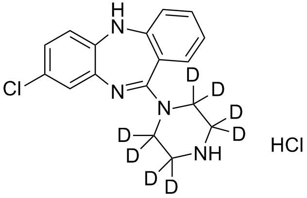 N-Desmethyl clozapine-d<sub>8</sub> hydrochloride