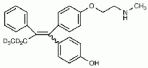 N-Desmethyl-4-hydroxy Tamoxifen-ethyl-d<sub>5</sub> (1:1 E/Z Mixture)