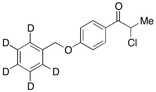 1-(4-(Benzyloxy)phenyl)-2-chloropropan-1-one-d<sub>5</sub>