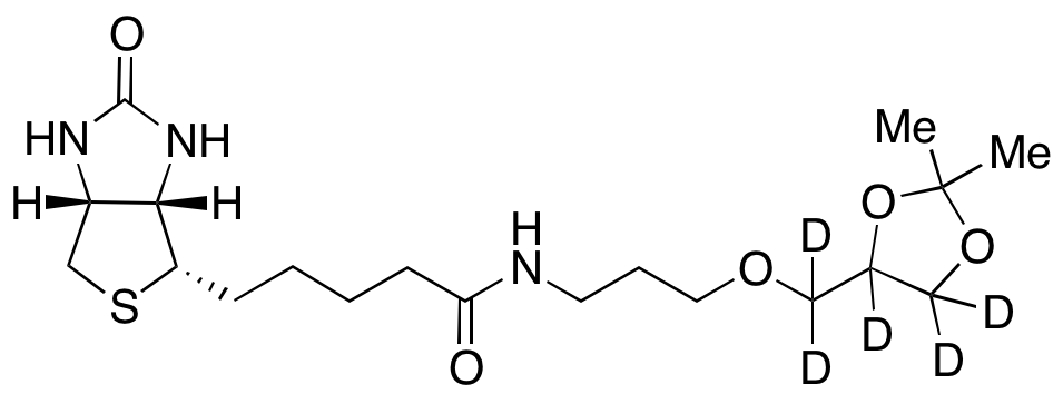 N-Biotinyl-3-aminopropyl solketal-d<sub>5</sub>