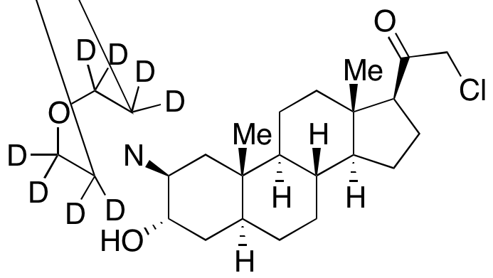 (2 β,3α,5α)-21-Chloro-3-hydroxy-2-(4-morpholinyl)-pregnan-20-one-d<sub>4</sub>