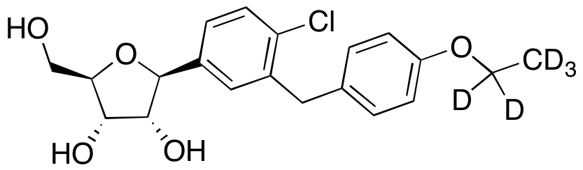 (2S,3R,4S,5R)-2-(4-Chloro-3-(4-ethoxybenzyl)phenyl)-5-(hydroxymethyl)tetrahydrofuran-3,4-diol-d<sub>5</sub>