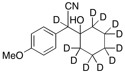1-(Cyano-(4-methoxyphenyl)ethyl)cyclohexanol-d<sub>11</sub>