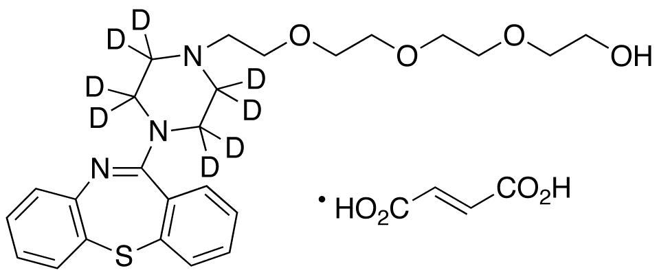 2-[2-[2-[2-(4-Dibenzo[b,f][1,4]thiazepin-11-yl-1-piperazinyl)ethoxy]ethoxy]ethoxy]-ethanol-d<sub>8</sub> Fumarate
