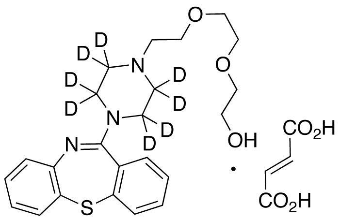 2-[2-[2-(4-Dibenzo[b,f][1,4]thiazepin-11-yl-1-piperazinyl)ethoxy]ethoxy]ethanol-d<sub>8</sub> Fumarate