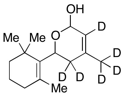 5,6-Dihydro-4-methyl-6-(2,6,6-trimethyl-1-cyclohexen-1-yl)-2H-pyran-2-ol-d<sub>6</sub>