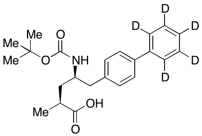 (αS,Î³R)-Î³-[[(1,1-Dimethylethoxy)carbonyl]amino]-α-methyl-[1,1’-biphenyl]-4-pentanoic acid-d<sub>5</sub>