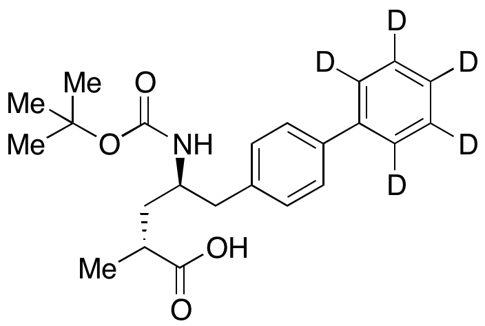 (αR,Î³R)-Î³-[[(1,1-Dimethylethoxy)carbonyl]amino]-α-methyl-[1,1’-biphenyl]-4-pentanoic acid-d<sub>5</sub>