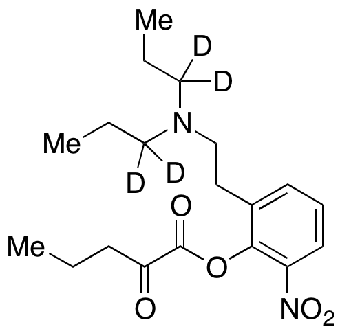 Ethyl 2-[2-(Dipropylamino)ethyl]-6-nitrophenyl-d<sub>4</sub> Pyruvate