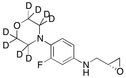 3-Fluoro-4-morpholinophenyl-(2R)-oxyranyl Methylamine-d<sub>8</sub>