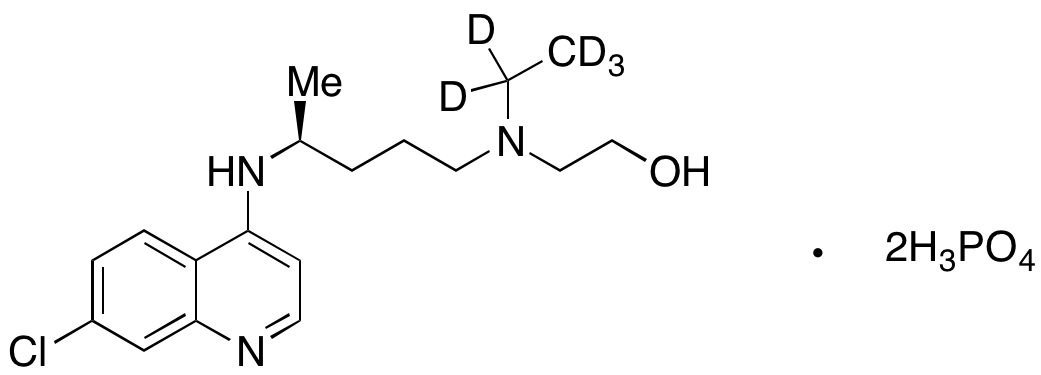 (S)-(+)-Hydroxy Chloroquine-d<sub>5</sub> Diphosphate