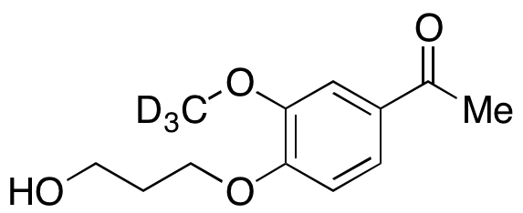 1-[4-(3-Hydroxypropoxy)-3-methoxyphenyl]-ethanone-d<sub>3</sub>