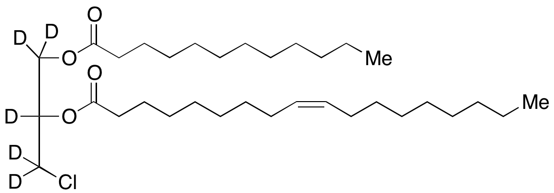 rac 1-Lauroyl-2-oleoyl-3-chloropropanediol-d<sub>5</sub>