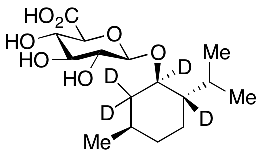 (1R,2S,5R)-(-)-Menthol  β-D-Glucuronide-d<sub>4</sub>