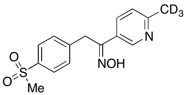 2-(4-methylsulfonyl)phenyl-1-(6-methylpyridin-3-yl)ethanone Oxime-d<sub>3</sub>