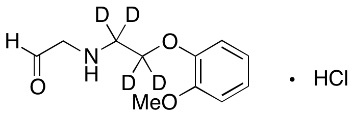 2-((2-(2-Methoxyphenoxy)ethyl)amino)acetaldehyde-d<sub>4</sub> hydrochloride