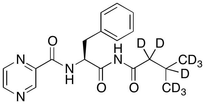 N(1-(3-Methylbutanamido) N(1-Des(boric Acid))-d<sub>9</sub> Bortezomib