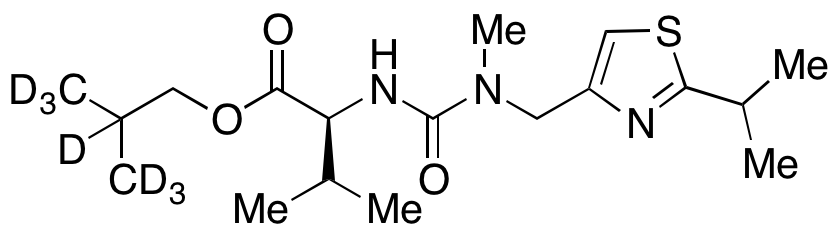 N-[[N-Methyl-N-[(2-isopropyl]-4-thiazolyl)methyl)amino]carbonyl-L-valine Carboxylic Acid Isobutyl Alcohol Ester-d<sub>7</sub>