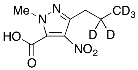 1-(Methyl)-4-nitro-3-(2,2,3,3,3-D<sub>5</sub>-propyl)-1H-pyrazole-5-carboxylic Acid
