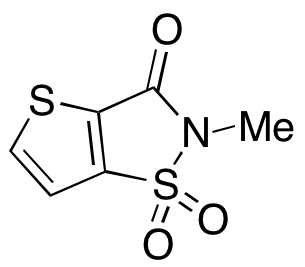 2-Methylthieno[2,3-d]isothiazol-3(2H)-one 1,1-Dioxide