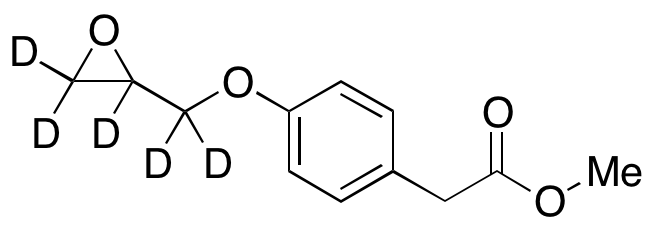 4-(2-Oxiranylmethoxy)benzeneacetic Acid Methyl Ester-d<sub>5</sub>