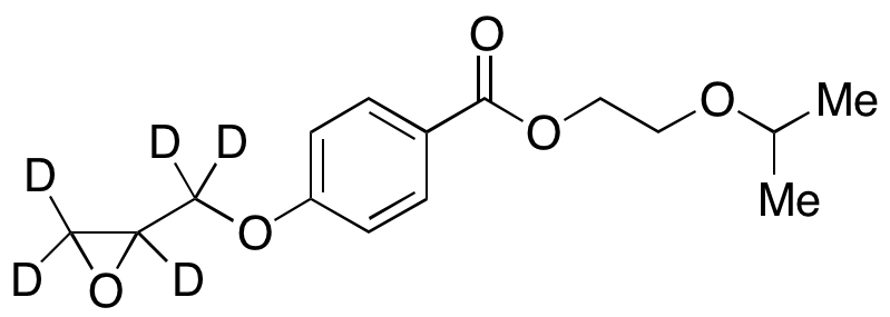 4-(2-Oxiranylmethoxy)benzoic Acid 2-(1-Methylethoxy)ethyl Ester-d<sub>5</sub>