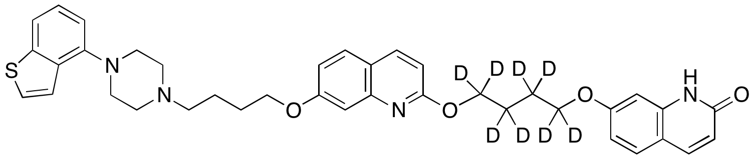O-[4-((2-Oxo-1,2-dihydroquinolin-7-yl)oxy)butyl] Brexpiprazole-d<sub>8</sub>