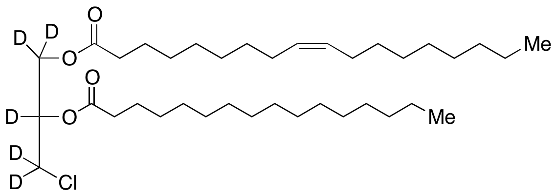 rac-2-Palmitoyl-1-oleoyl-3-chloropropanediol-d<sub>5</sub>