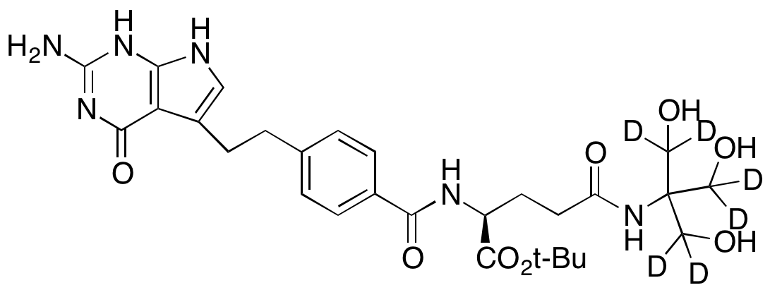 Pemetrexed Tromethamine Amide-d<sub>6</sub>