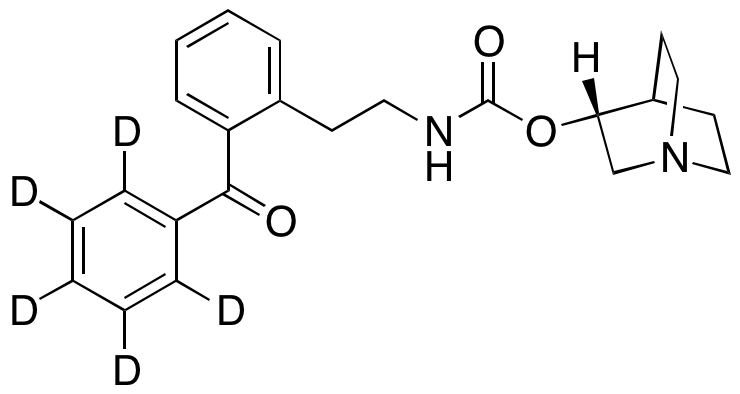 (R)-Quinuclidin-3-yl-[2-(2-Benzoyl phenyl-d<sub>5</sub>) ethyl] Carbamate