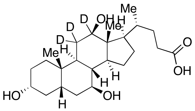 3α,7 β,12 β-Trihydroxy-5 β-cholanoic Acid-d<sub>3</sub>